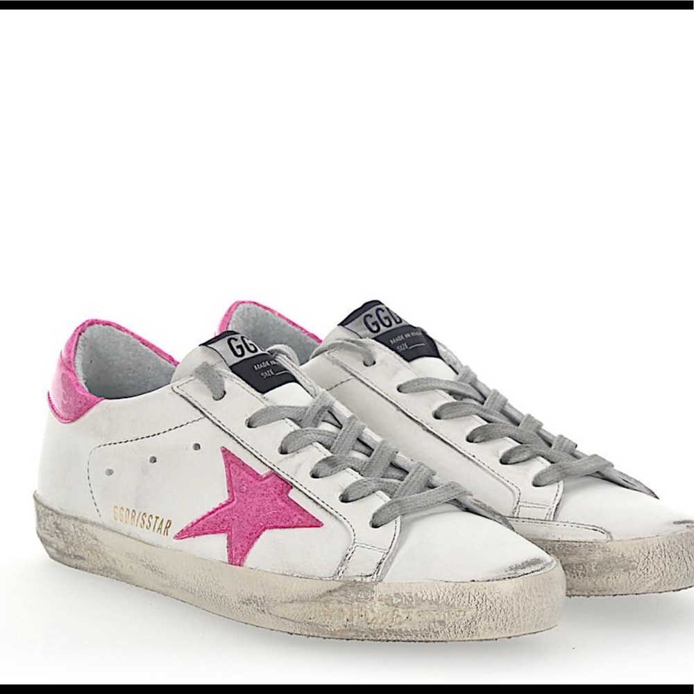 Golden Goose Pink Star Sneakers